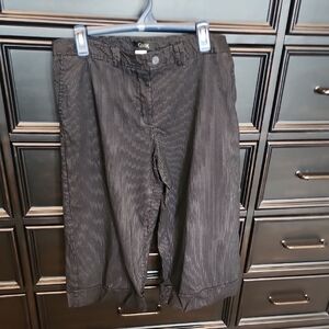 GNW Black Dress Capris Straight Leg